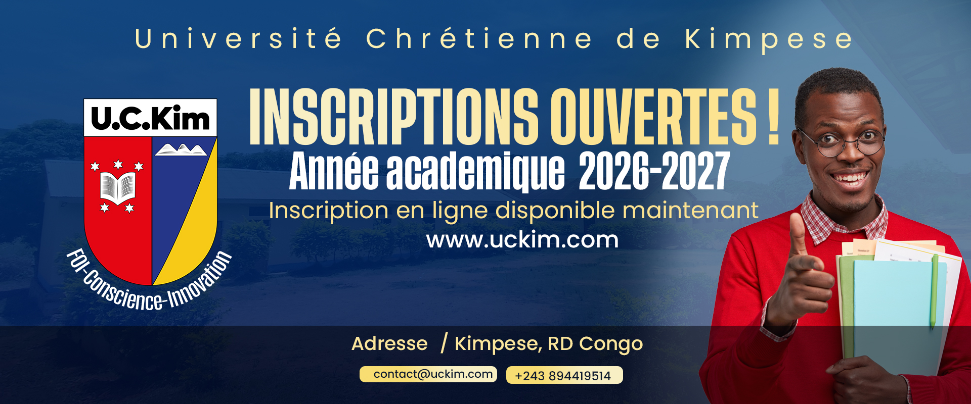 INSCRIPTIONS OUVERTES 2026-2027