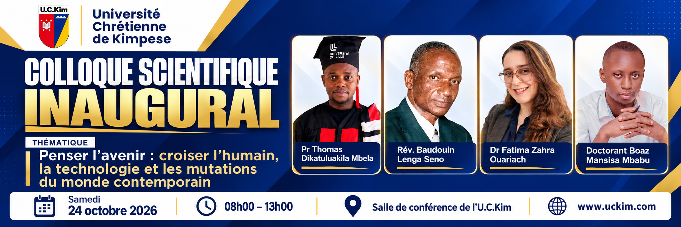 Colloque scientifique inaugural : penser l’avenir à l’U.C.Kim