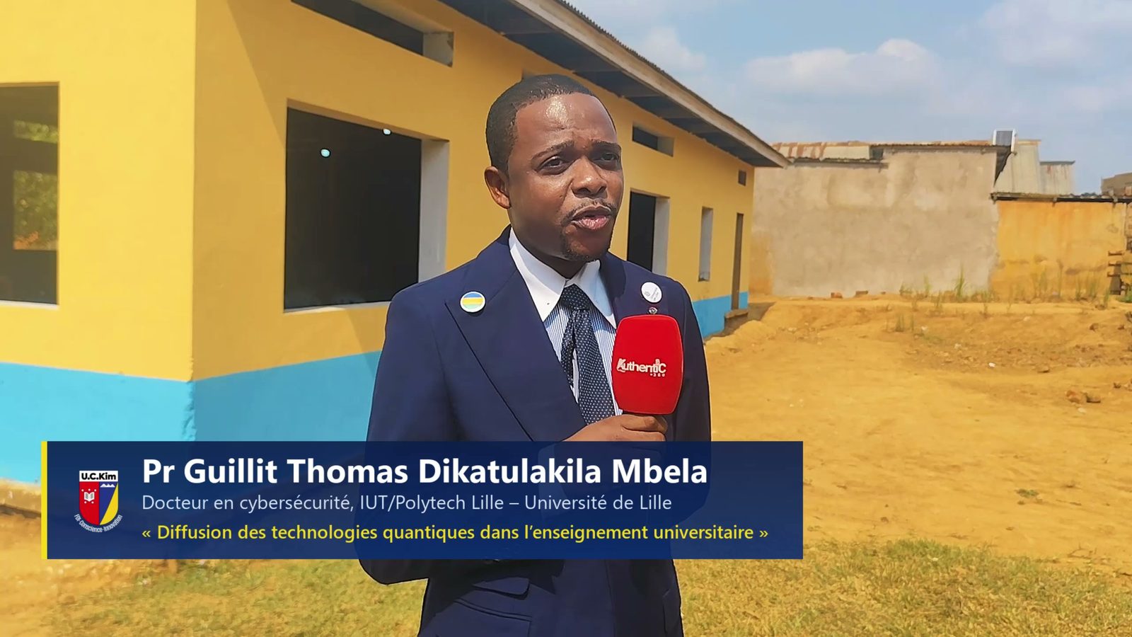 Le Professeur Guillit Thomas Dikatulakila Mbela en interview